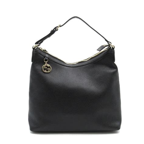 brand new gucci black leather handbag 449711|gucci bags black soft leather.